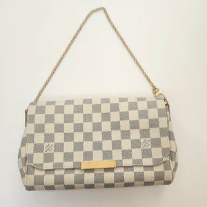 LOUIS  VUITTON Favorite MM Damier Azur Handbag  💎Authentic✨